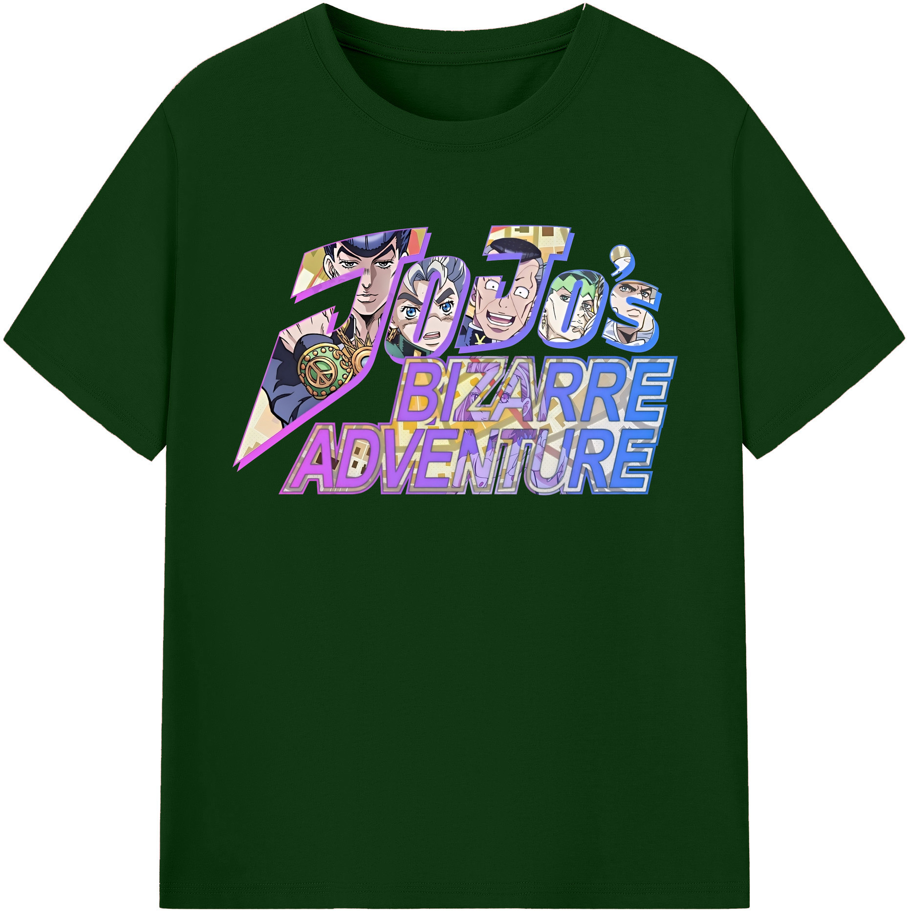 （画像用） ジョジョの奇妙な冒険 JoJo's Bizarre Adventure 綿100％半袖Tシャツ（フロントプリント）